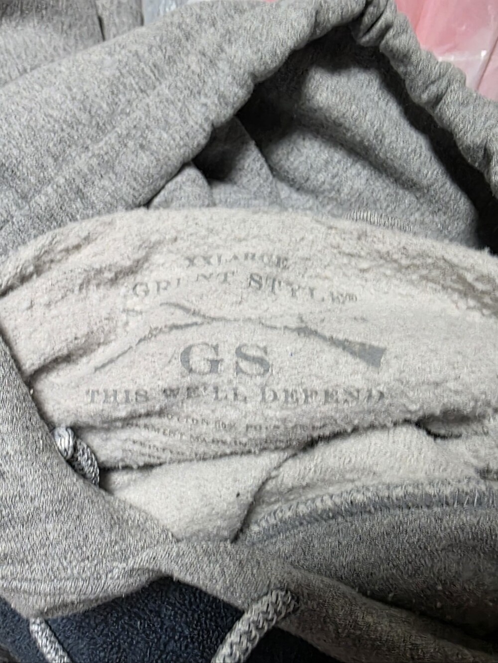 Grunt Style Logo Gray  Hoodie XXL